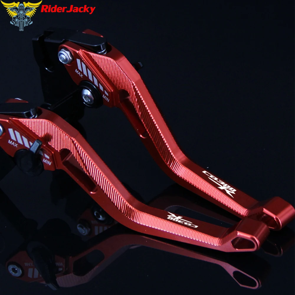 

3D design (Rhombus Hollow) CB 300R Red CNC Motorcycle Adjustable Brake Clutch Lever For Honda CB300R 2019 CB300 R