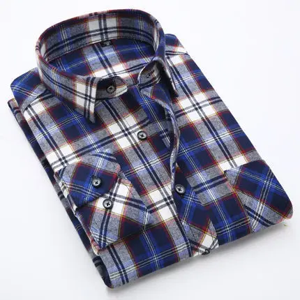 Мужские рубашки размера плюс 5XL 6XL 7XL 8XL 9xl 10xl мужские из флиса в клетку с длинным