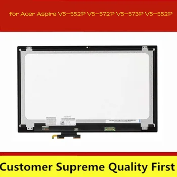 

15.6" HD 1366768 Touch Digitizer LCD Screen Replacement Assembly 30pins eDP for Acer Aspire V5-552P V5-572P V5-573P V5-552P-X440