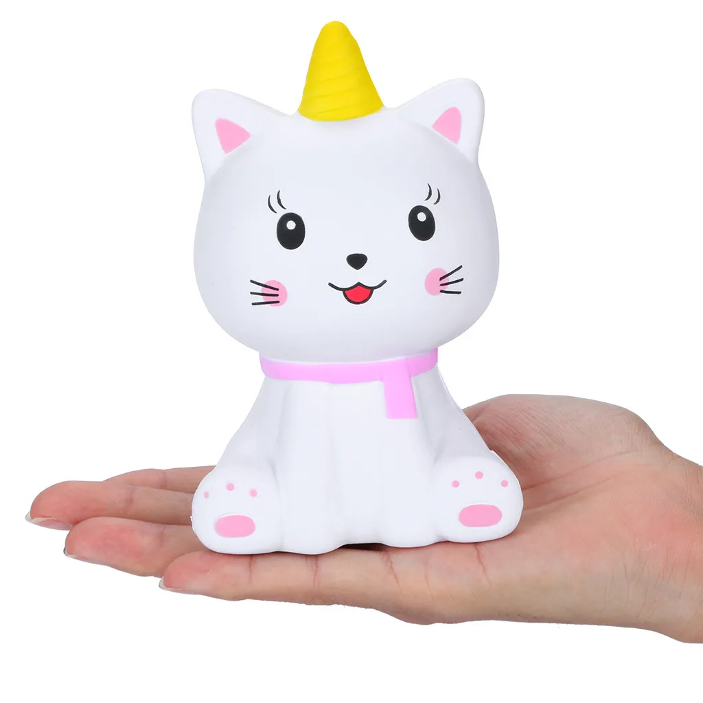 Сжимаемые мягкие антистрессовые игрушки для кошек Kawaii Мультяшные милые декомпрессионные сжимающие игрушки медленно растущий крем Ароматические игрушки для снятия стресса