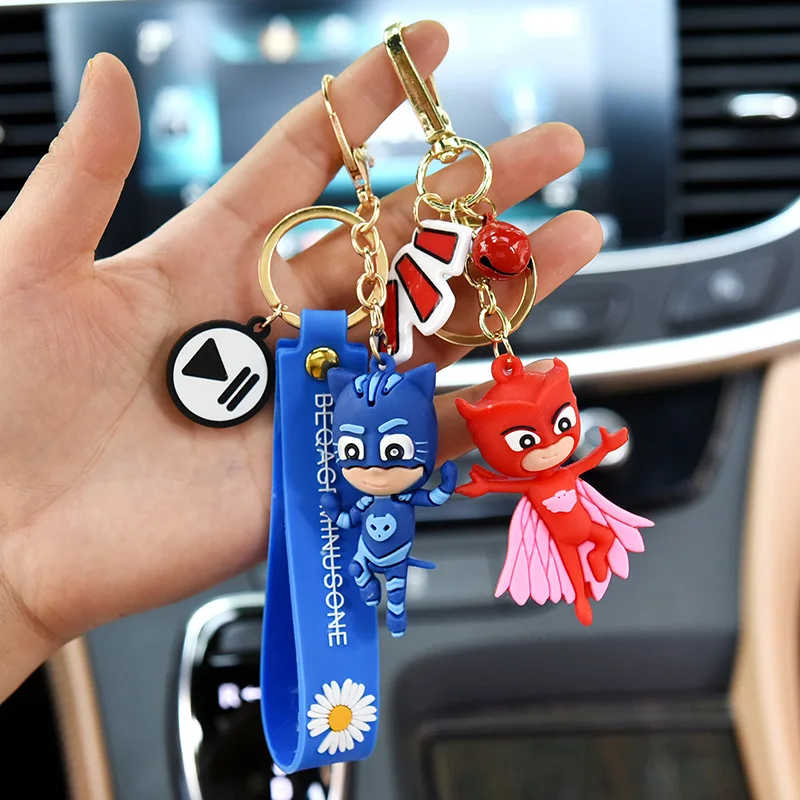

Pajamas Little Hero Doll Little Daisy Flower Flying Man Keychain Creative Personality Car Key Chain Ring Bag Pendant