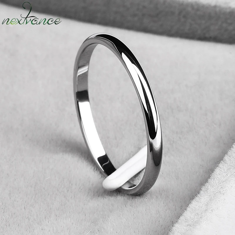 Fashion Spherical Rings Stainless Steel Thin Ring For Women Men Wedding Gift Inspired Jewelry wedding rings round rings womens ring couple rings finger rings jewelry rings ring jewelry