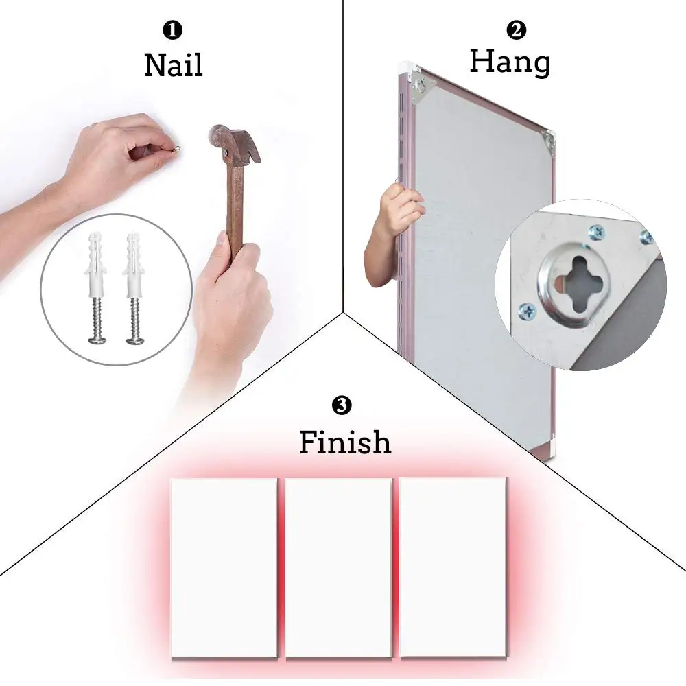 Online Wand Montiert Elektrische Heizung, Infrarot Heizung, Radiant Wärme Panels für 150 Sq Ft Zimmer, 120 V 500 W Wand Kunst, Energie Effiziente, Inst