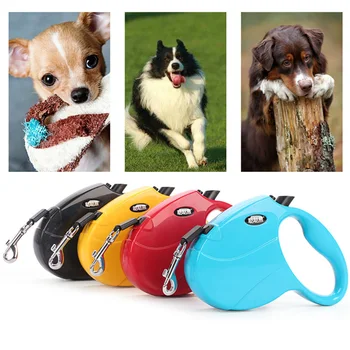 

5M Retractable Dog Strap Small Medium Dogs Leash Roulette Running Walking Extending Webbing For Chihuahua Yorkie Teddy Bulldog