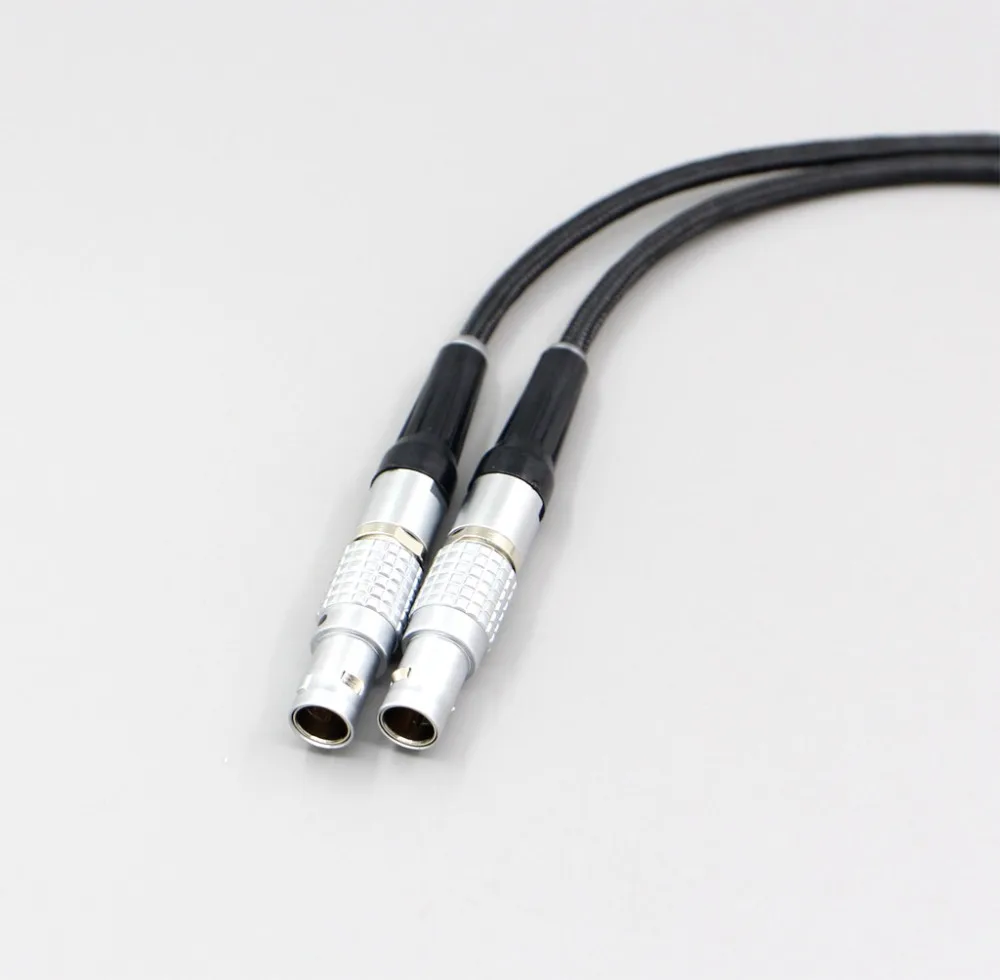 LN006071 3,5 мм XLR 4pin ткань OD 5 мм OCC чистый посеребренный кабель для наушников для фокусных расстояний Utopia Fidelity Circumaural