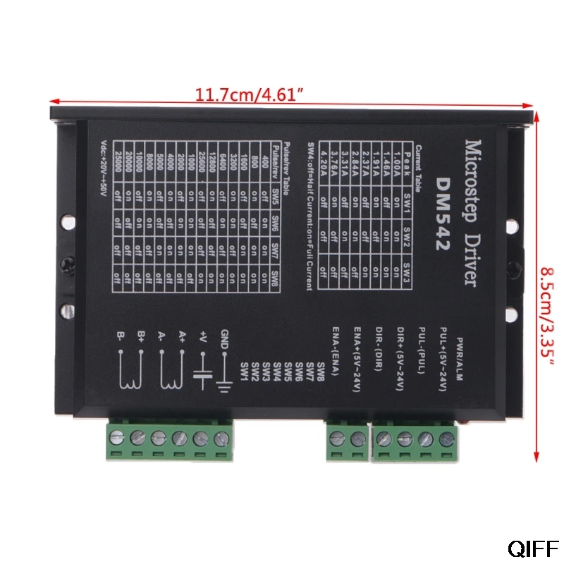 Прямая поставка& DM542 Драйвер шагового двигателя для 57 86 серия 2-фазный цифровой Драйвер шагового двигателя августа 8