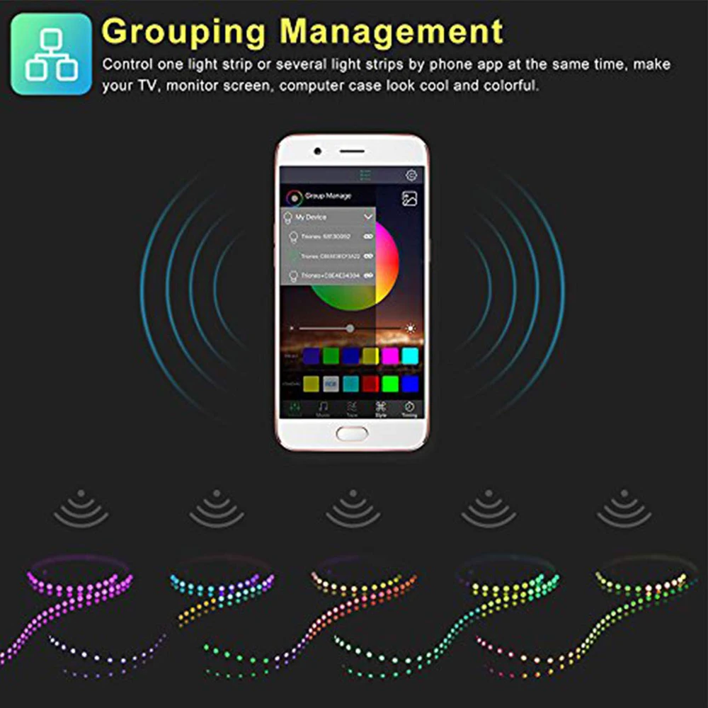 5 в Мини wifi светодиодный RGB контроллер Bluetooth полосы Диммер с удаленным управлением RGB светодиодный контроллер для 3528 5050 светодиодный полосы ТВ ПОДСВЕТКА