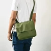 Vintage Canvas Bag Old Fashioned Small Messenger Pouch Military Satchel 3