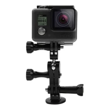 Montaje de junta de bola de aluminio CNC con 2 tornillos largos para GoPro nuevo héroe/HERO7/6/5 Sesión DJI OSMO acción Xiaoyi deportes cámaras(China)