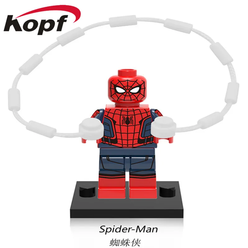 680 20Pcs No Box 20 шт. строительные блоки Супер Герои Железный человек игра Человек-паук куклы в масках роббот кирпичи модели Фигурки для детей игрушки XH 677 - Цвет: 680 20Pcs No Box