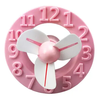 

Clock Design Mini USB Handheld Rechargeable Portable Desktop Fan Cooler