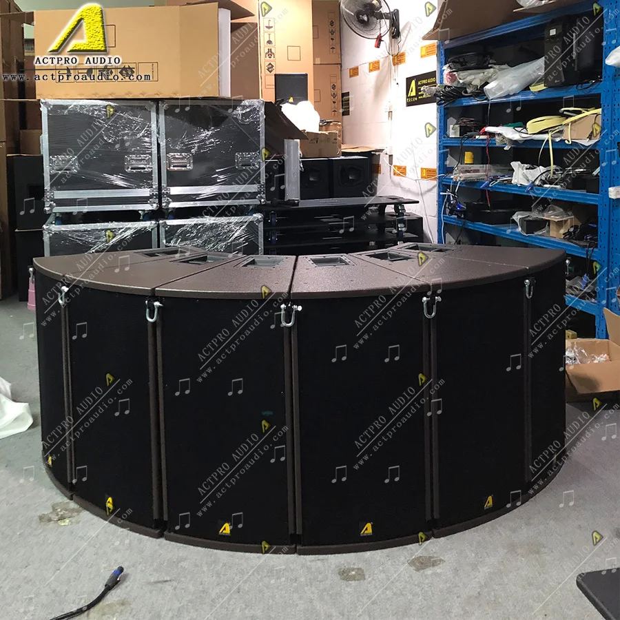 ARCSII один 15 дюймов двухстороннее 1200w Колонка линейного массива с двойным 18 дюймов, сабвуфер