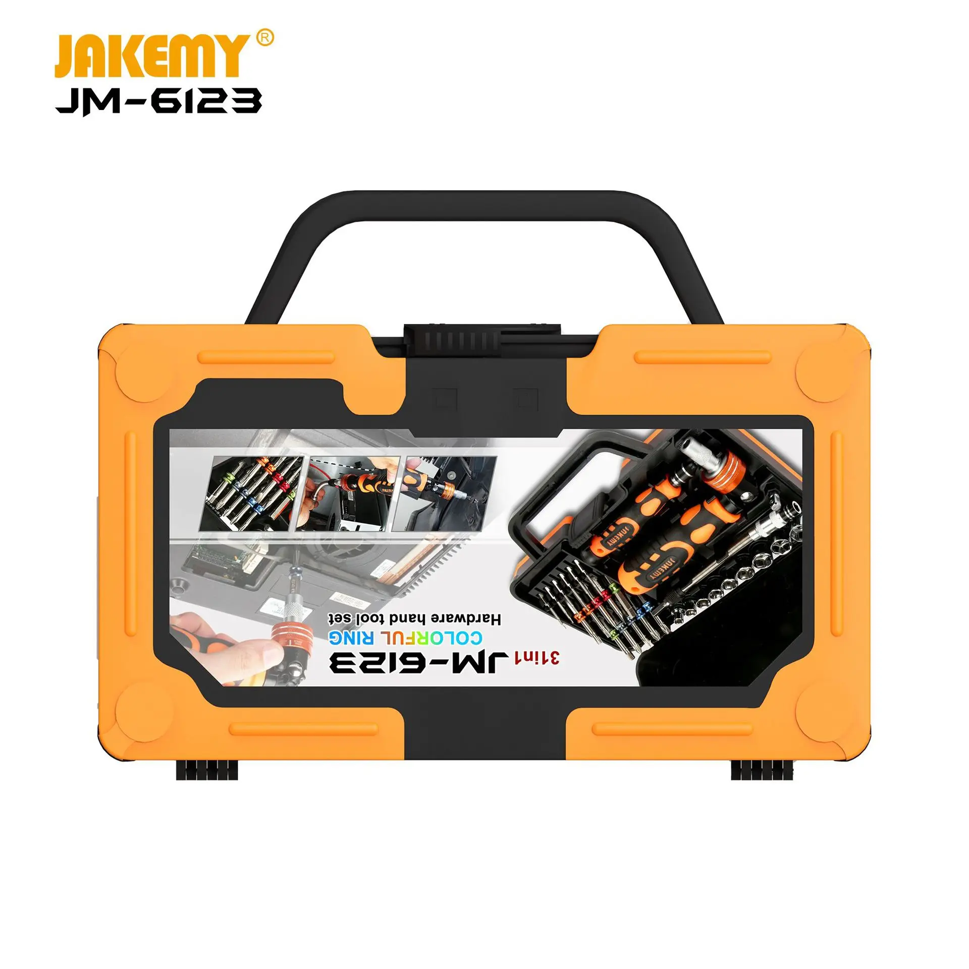 JAKEMY JM-6123 31 в 1 цветное кольцо Профессиональная отвертка Набор инструментов для ремонта