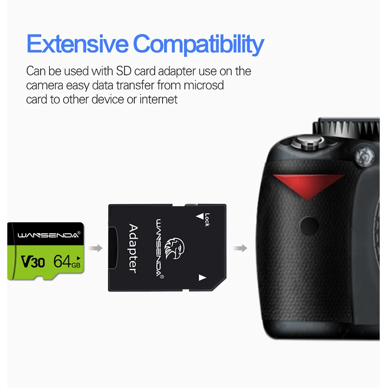 ǰ Wansenda TF ī 8GB 16GB 32GB 64GB 128GB ޸ ī ̴ ī, Ʈ  º ī޶  SD-