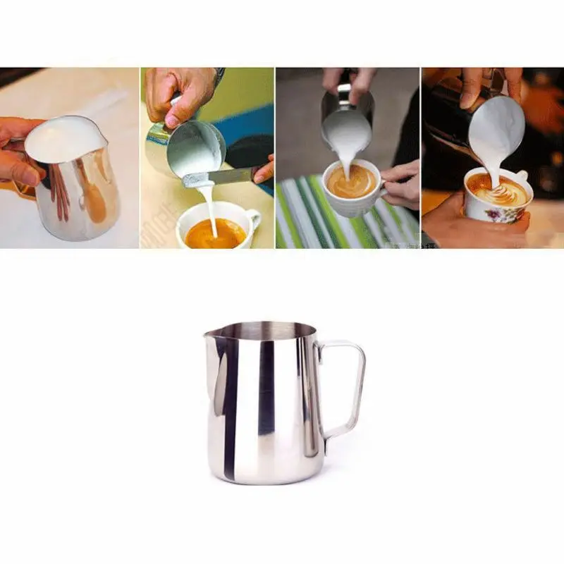 

150ML Kitchen Stainless Steel Coffee Tea Frothing Milk Latte Jug K92B