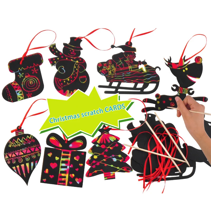 Детские праздничные вечерние украшения для вечеринки, цветные Волшебные рождественские украшения, бумажные милые Подвески в стиле Хэллоуина - Color: -1