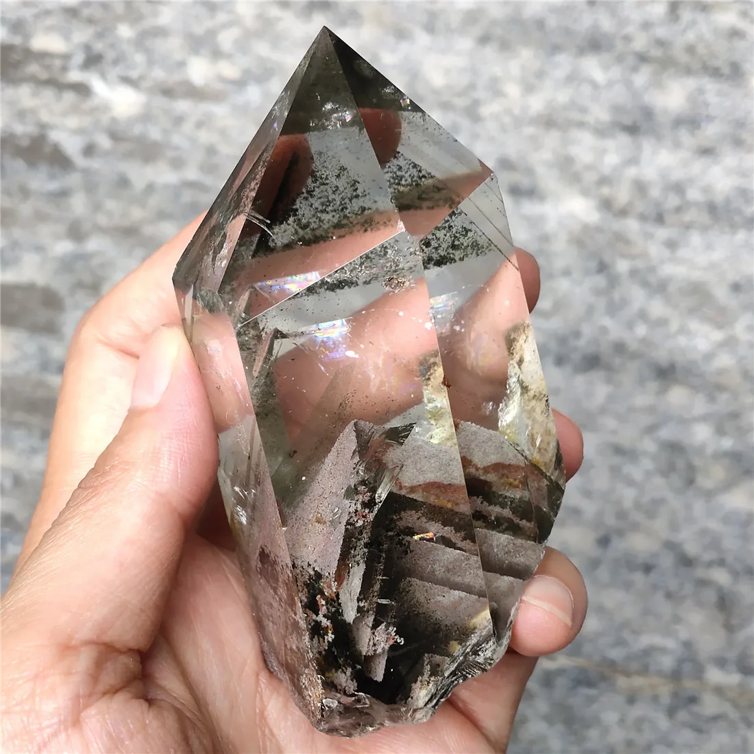 Phantom Himalaya Кристалл Камень Insland кристаллы Wicca Декор Кристальный Пьер натуральный кварц для лечения подарок Naturelle Ghost Cristaux