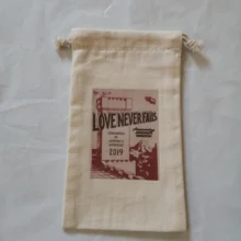 1000 шт./лот) заказной персонализированный хлопковый мешочек для подарков с собственным логотипом компании