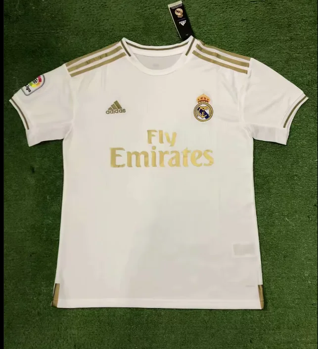 19 20 Real MadridES для взрослых Футбольная Футболка HAZARD SERGIO ramos BENZEMA ASENSIO ISCO BALE JOVIC Размер S-4XL Футбольная Футболка