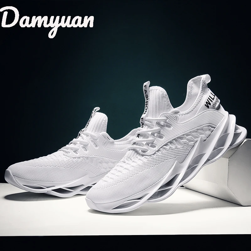 Damyuan/Мужская обувь для бега; дышащая модная спортивная обувь большого размера; популярная Повседневная Удобная легкая одежда-resistan