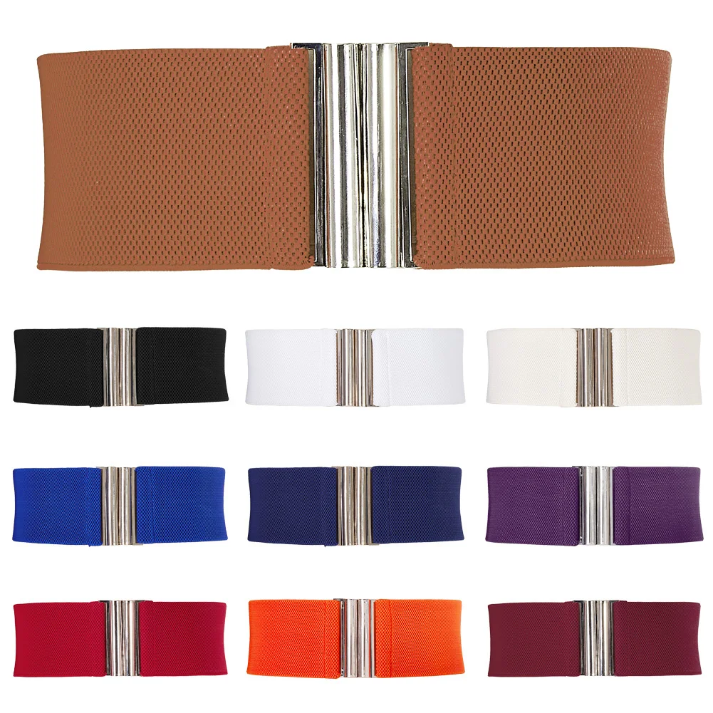 

Летний женский стильный корсет, поясные ремни, серебристая металлическая пряжка, тканевый ремешок, женские аксессуары для одежды, талия платья