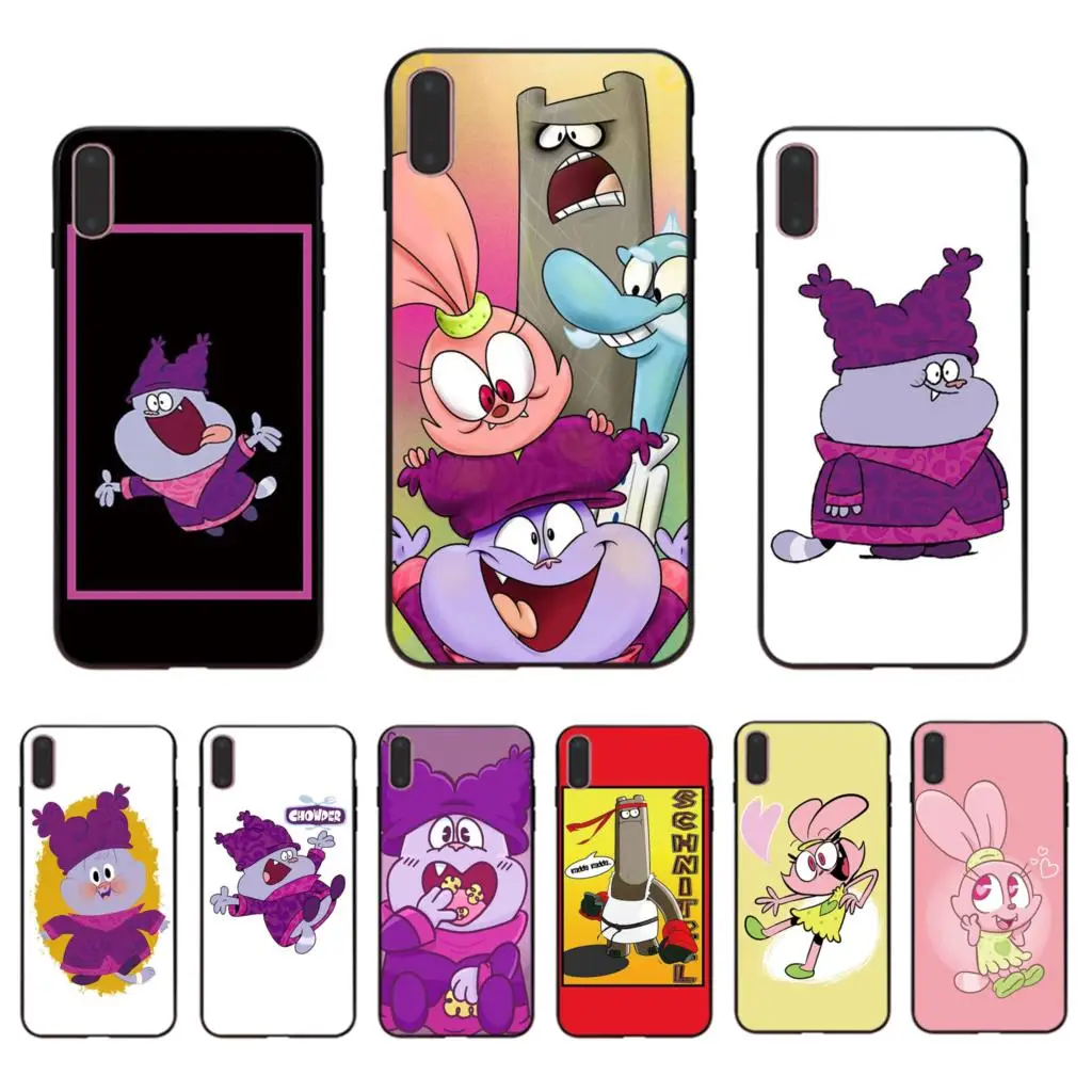 

Funny cartoon chowder soft phone case for iphone xs 11 pro max 7 8 6s 6 plus cover xr x 5s 10 se 5 TPU cute shell Funda Coque