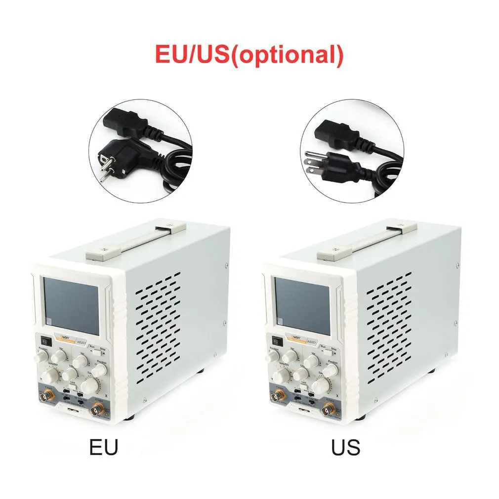OWON AS201 20 МГц 100 мс/с одноканальный ЖК-цифровой осциллограф, осциллоскоп Norm/Auto/tv Run/Stop