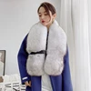 Natural 100% Real Fox Fur Scarf Shawl Winter Neck Warm Whole Fox Big Scarves Decorate Women Luxury Fox Fur Collar Muffler Wrap 2