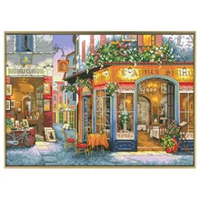 Happiness Corner Pattern Cross Stitch Kits Printed Canvas Embroidery Needlework Sets 11CT 14CT Diy Handmade Home Decor Paintings