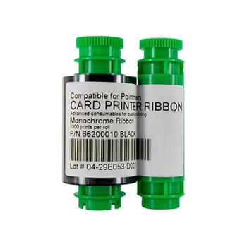 

New Black Ribbon Compatible For Pointman TP-9000 66200010 Card Printer,1000 prints