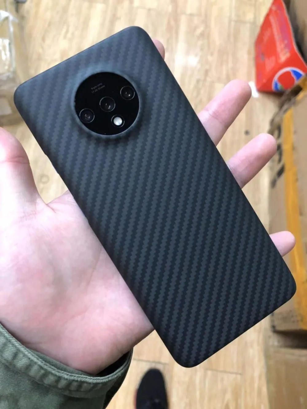 Ультратонкая жесткая Роскошная задняя крышка для OnePlus 7t из углеродного волокна, матовый чехол для телефона для OnePlus 7t