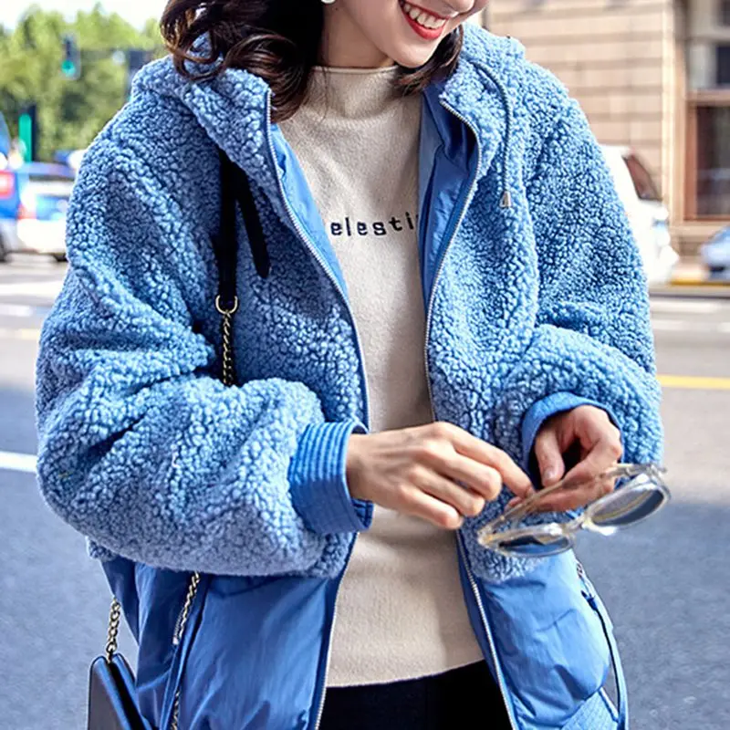 Весенне-осенняя Женская Куртка Jaqueta Chaquetas Mujer, однотонное Женское пальто на молнии, Корейская теплая плюшевая уютная одежда, 4 цвета