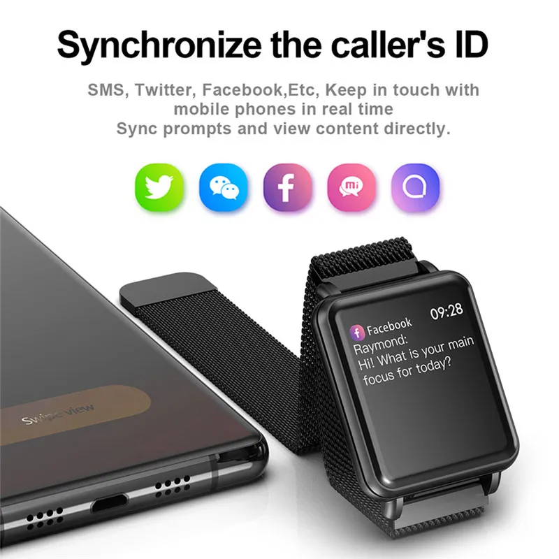 Смарт-часы IP68 Водонепроницаемый Полный сенсорный экран ksun kss901Bluetooth спортивный фитнес-трекер мужские Смарт-часы для IOS Android телефон
