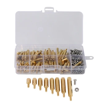 

240Pcs Waterproof M2.5 Hex Male-Female Standoff/Screw/Nut Assortment Kit with Rust Resistant for Raspberry-Pi Spacer