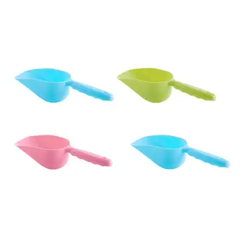 

4 Pcs Cute Cat Dog Pet Food Feeder Bowl Shovel Scoop Pet Tool Supplies Mutli-function Environmental Small Plastic Spoon