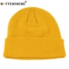 BUTTERMERE Skullies Beanies Winter Cap Men Women Korean Fashion Warm Solid Orange Yellow Red Blue Black Casual Knitted Hat ► Photo 2/6