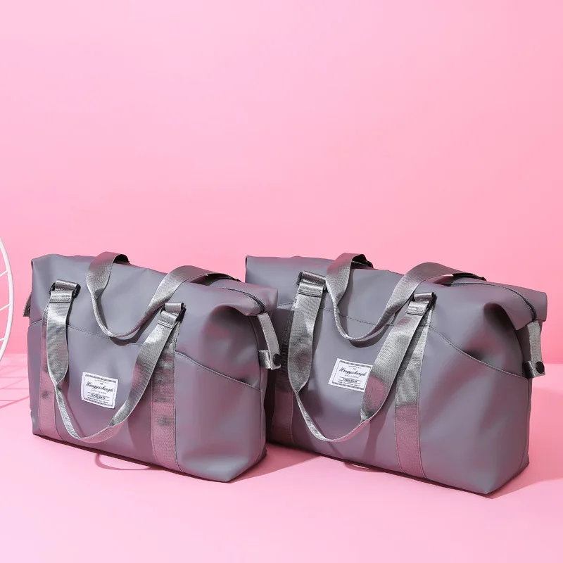 Глянцевые сумки для фитнеса, дорожные сумки, сухие Влажные Сумки Tas, женские сумки для багажа, сумка с обувью, карман для путешествий, нейлоновая большая сумка
