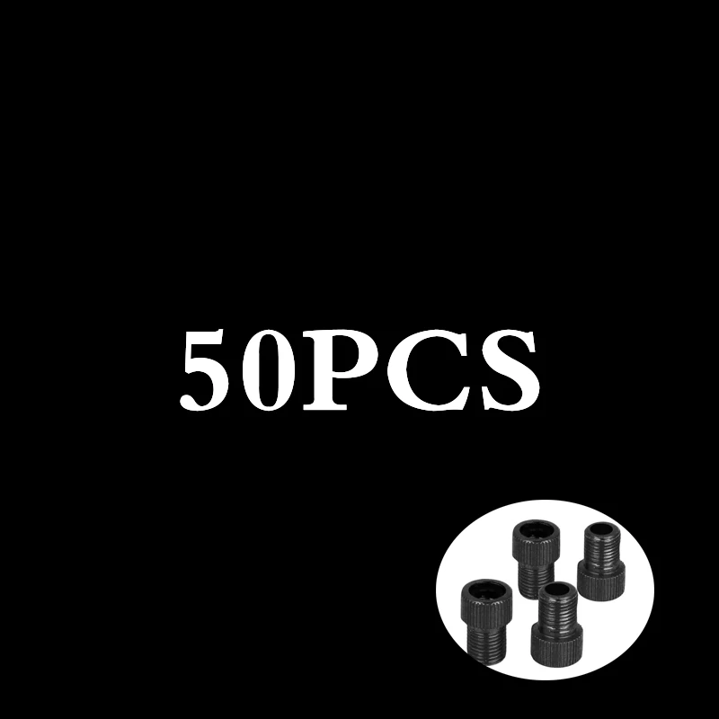 50 шт. велосипедный воздушный сопло алюминиевый сплав велосипед воздушный переходник клапана адаптеры колеса газовый тюбик с насадкой-конусом инструмент Presta для Schrader оборудования - Цвет: BL