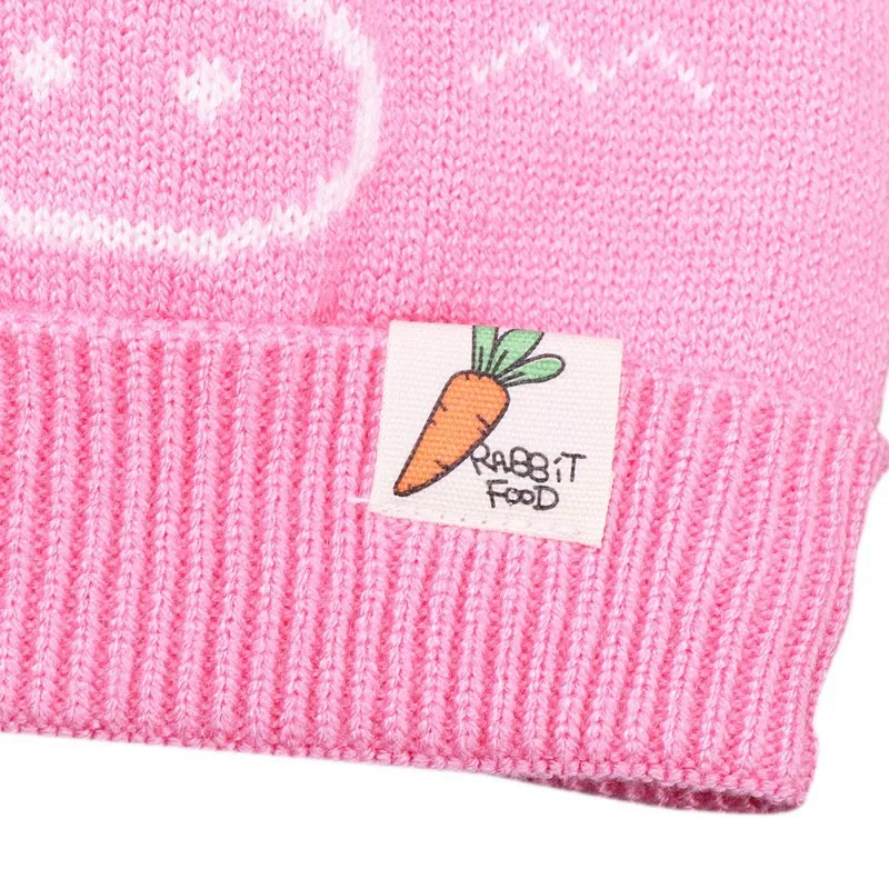 Детские дизайнерские шапки с помпонами; новые милые зимние теплые вязаные шерстяные шапки с принтом героев мультфильмов