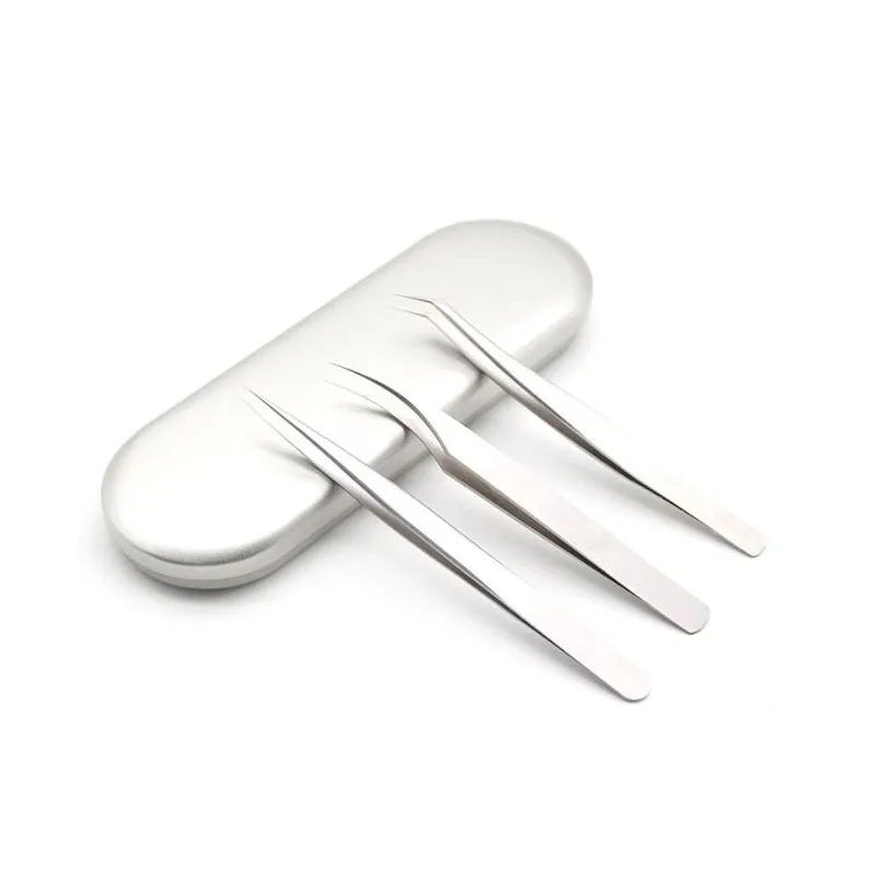 Baby Cleaning Tweezers Graft Eyelash Tweezers Stainless Steel Beauty Beauty Eyelash Tweezers Type Eyelash Curling Tool