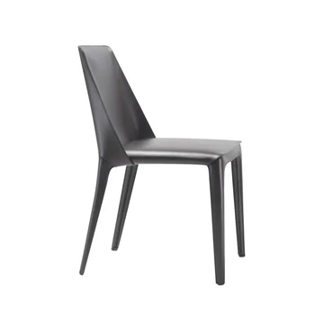 

Leather Chair Modern Minimalist Desk Chair Makeup Chair Net Red Chair Back Chair Coffee Chair Nordic Light Luxury Dining Chair H