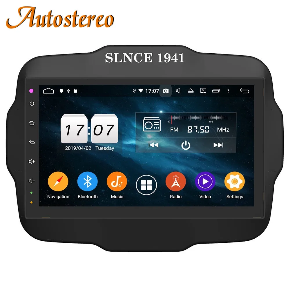 Best Android 9.0 DSP 64G No Car DVD Player GPS Navigation For Jeep Renegade 2015+ Auto Stereo Radio Multimedia Player Head Unit Video 7