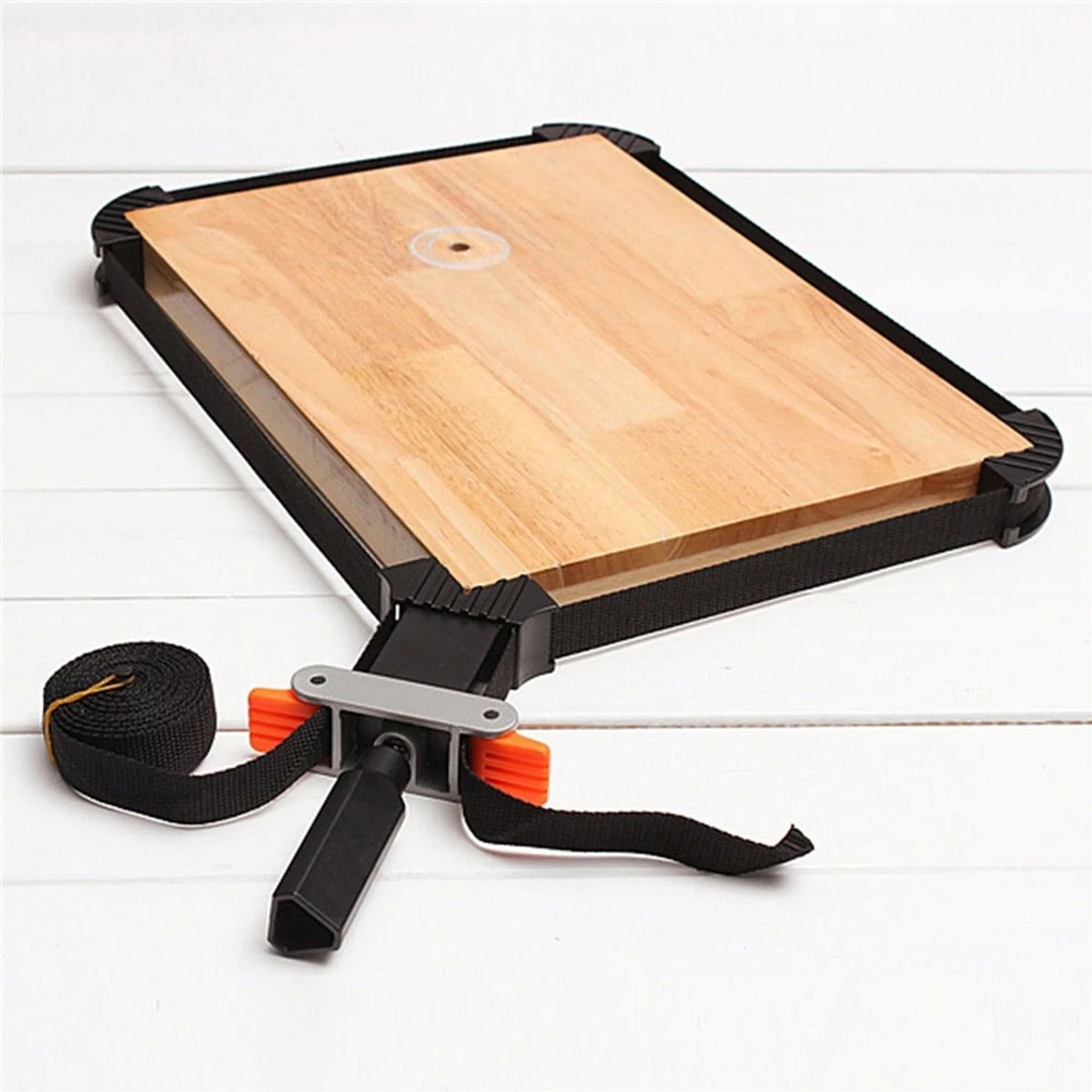 4 Jaws Rapid Corner Clamp Wood Working Band Strap Holder For Picture Frame Drawer Multifunction belt clamp Woodworking Quick Adjustable Band Clamp Polygonal clip 90 Degrees Right Angle Corner Photo Frame Clips