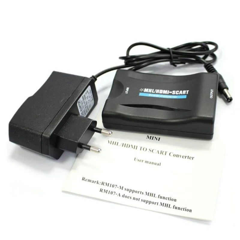 1080P Переходник HDMI-scart видео конвертер для HDTV Sky Box STB из scart в HDMI аудио адаптер для смартфона HD tv DVD Самый, HDMI кабель