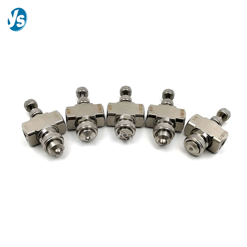 YS 304 Stainless Steel air atomizing nozzles,Water Mist Spray Fog Misting Nozzle Good Quality 6