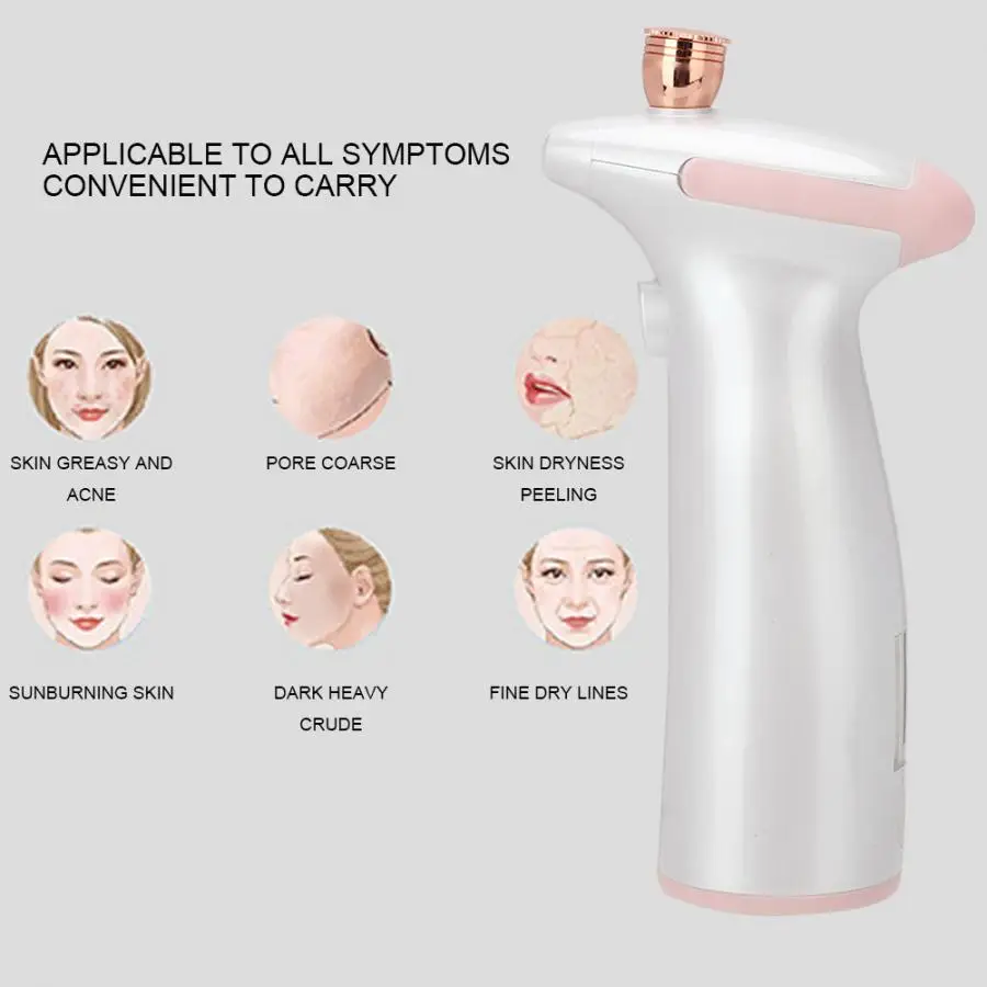 Rechargeable Facial Nano Mist Sprayer Oxygen Injection Nebulizer Beauty Device Handheld Household Ultrasonic Skin Care Machine
