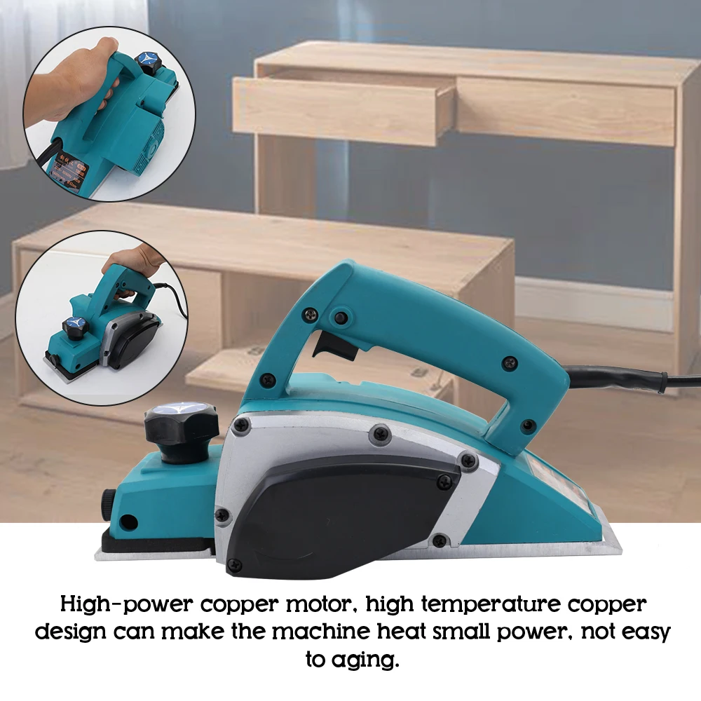 

Multifunctional Electric Planer Powerful Wooden Handheld Carpenter Woodworking File Tool Home DIY Tool Kits