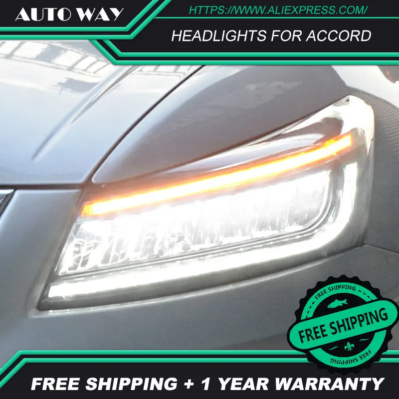 Чехол для автомобильных фар Honda Accord G8 2008 2013 фары полноразмерные светодиодные