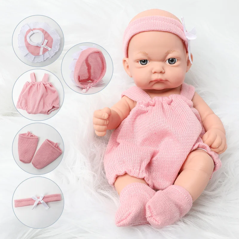 10 дюймов силиконовая кукла reborn bebe водонепроницаемая для новорожденных 26 см