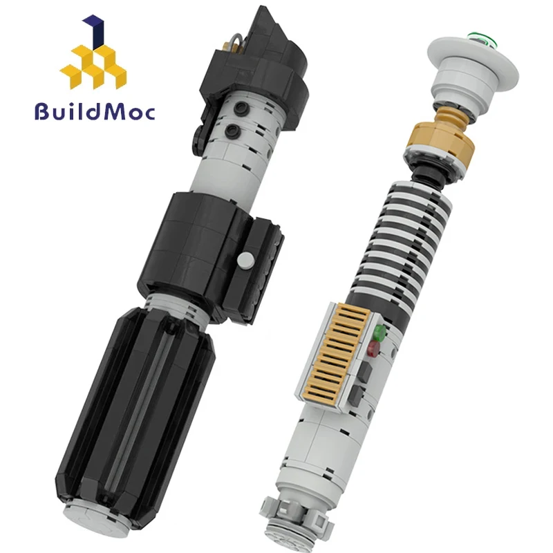 BuildMOC фигурки из фильма Звездные войны робот гривус Вейдер световой меч модель Hilt